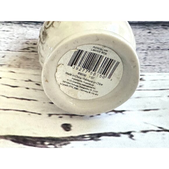 Vintage Snowman Limoges Porcelain Hinged Trinket Jar Holiday Decor - Picture 12 of 13